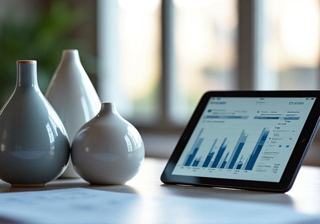 Legal documents and ceramics representing professional consulting contracts